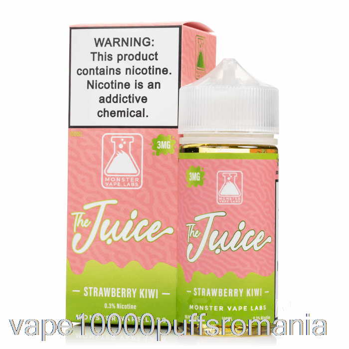 Vape Romania Capsuni Kiwi - Sucul - 100ml 3mg